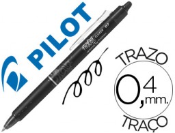 Bolígrafo Pilot Frixion Clicker borrable tinta negra